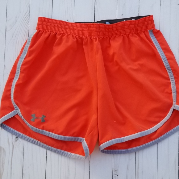 Under Armour Pants - Under armour orange ladies shorts